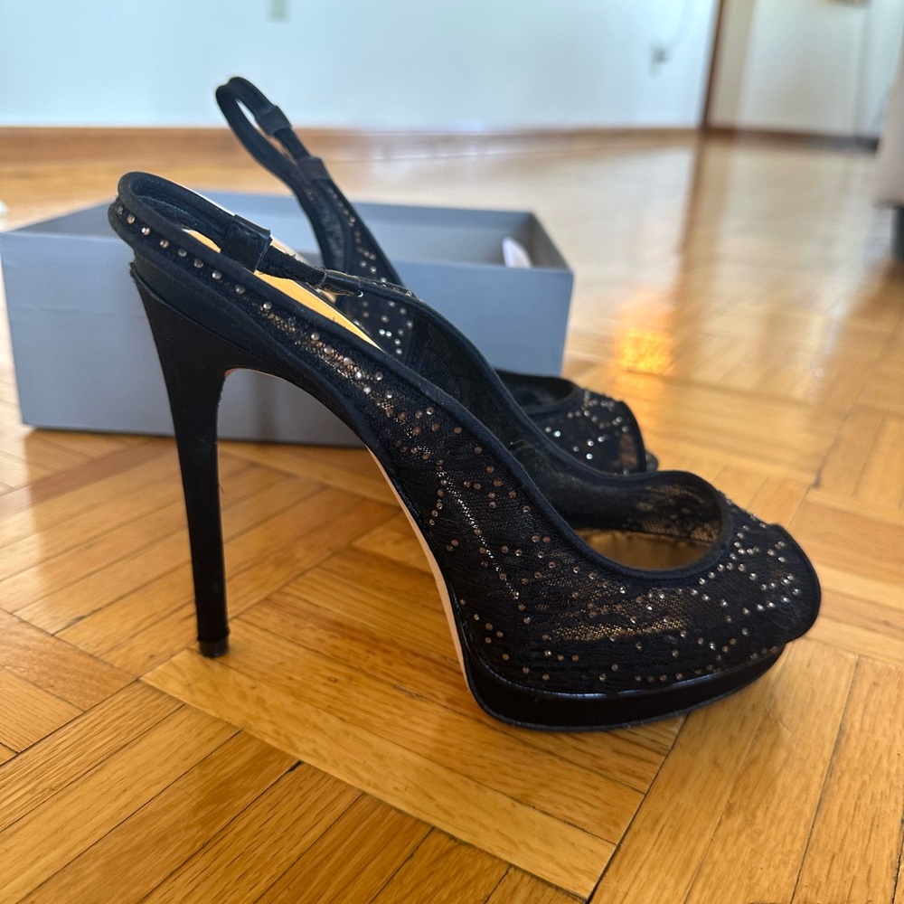 BCBG Maxazria Heels, Size U.S 8.5, Black Heels